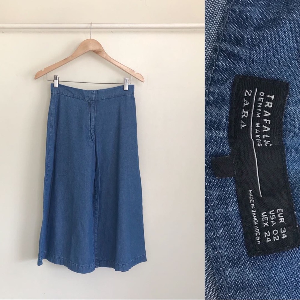 Zara Denim Culottes